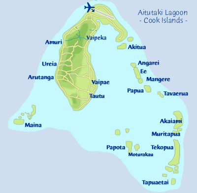 Aitutaki Map small Surga Yang Tersembunyi Di Cook Island